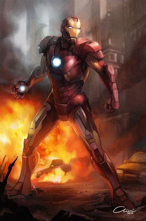 Stunning Ironman Mark 7 Artwork by Chairgoh