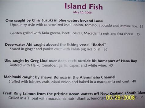 mamas fish house menu | Daniel Fleming | Flickr