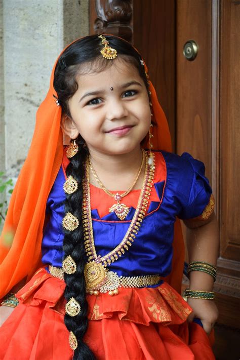 Radha dress, Radha dress for Janmashtami, Radha makeup, radha dress up for girl | Girls dress up ...