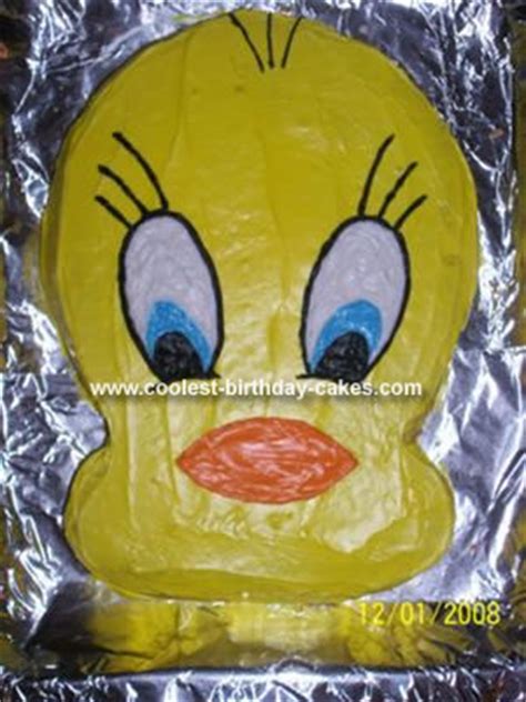 Cool Homemade Tweety Bird Cake