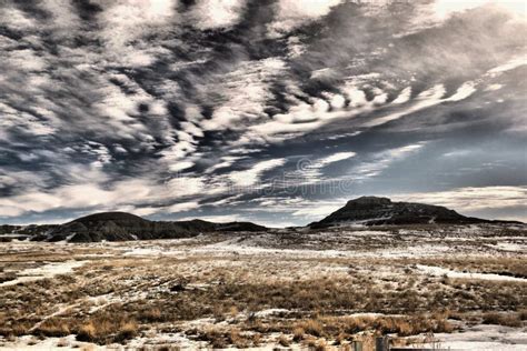 Winter Landscape Eastern Montana Stock Photo - Image of eastern, winter ...