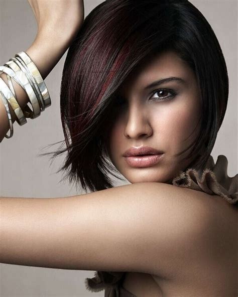 Red Highlights For Dark Brown Hair