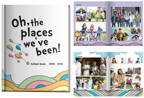 Elementary School Yearbook Theme: Oh The Places You'll Go With Dr. Seuss