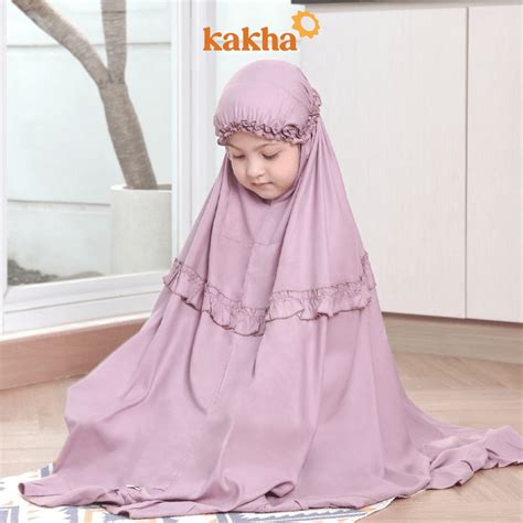 Jual Kakha - Mukena Anak Basic Polos (1-9 Tahun) / Mukena Rayon ...