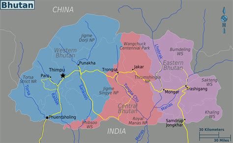 File:Bhutan regions map.png - Wikitravel Shared