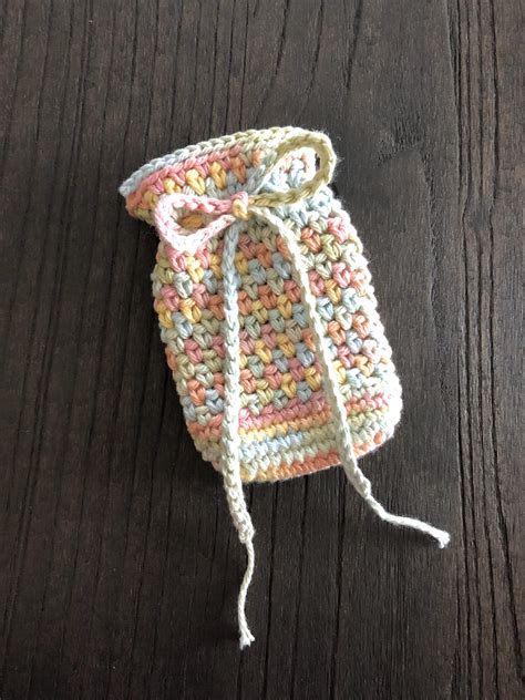 Mini drawstring bag : r/crochet