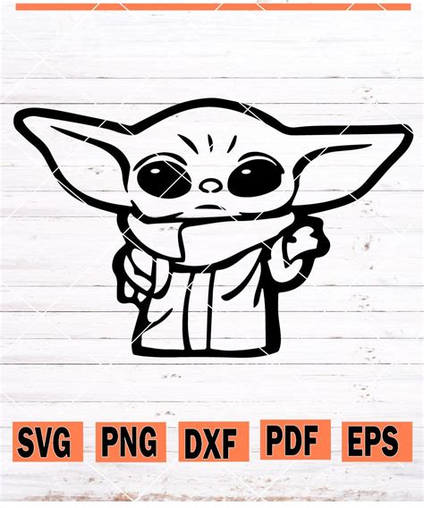 Baby Yoda SVG, Mandalorian Baby SVG, Mandalorian Baby SVG, Star Wars SVG