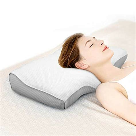 Wonwo Memory Foam Pillow, Orthopedic Pillow, Cervical Contour Massage Bed Pillow - Bed Pillows