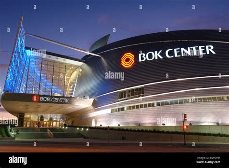 Tulsa, OK, Oklahoma, downtown, BOK Center, evening Stock Photo - Alamy