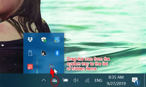 The Windows 10 system tray - How to show or hide icons!