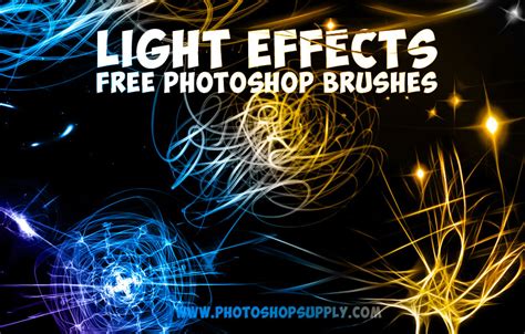 (FREE) Photoshop Light Brushes - Photoshop Supply