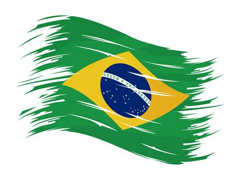 bandera de brasil pintada 4220959 Vector en Vecteezy