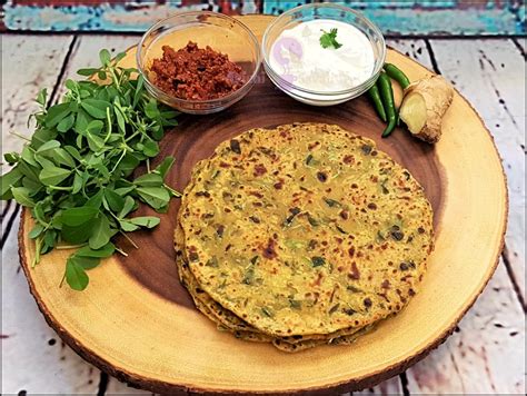 Healthy and Delicious Methi Paratha/ Fenugreek Leaves Paratha / मेथीचे ...