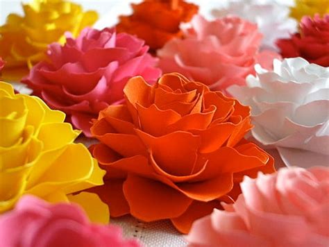 Bright Paper Flowers by Dragonfly Expression