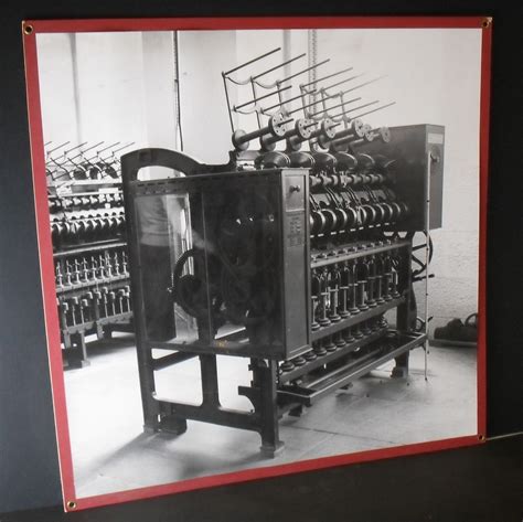 Photograph of a spinning frame in Jute/spinning at Dundee Heritage Trust