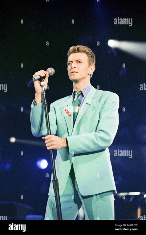 David Bowie performing at The Freddie Mercury Tribute Concert for Aids ...