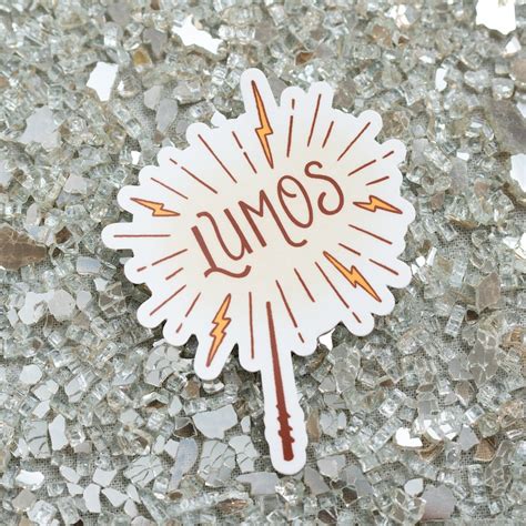 Lumos Spell Vinyl Sticker Harry Potter Sticker | Etsy