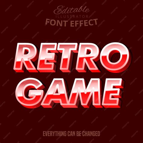 Premium Vector | Modern retro script editable typography font effect