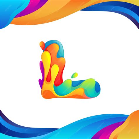 Premium Vector | L letter colorful modern logo