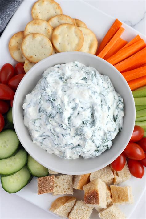 Healthy Spinach Dip (No Mayo) - Super Healthy Kids