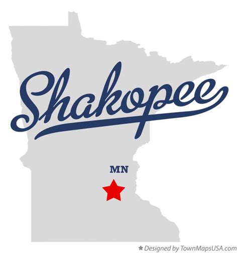 Map of Shakopee, MN, Minnesota