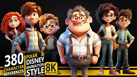 ArtStation - 380 Pixar & Disney Animation Style - Character References | 8K Resolution | Artworks