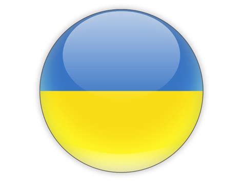 Round icon. Illustration of flag of Ukraine