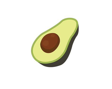 Vector Avocado Emoji Design Svg Jpg Png Eps - Etsy