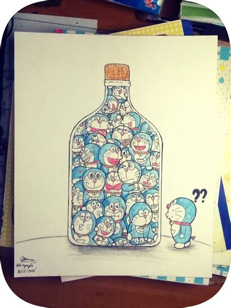 doodle art Doraemon by quandraw on DeviantArt