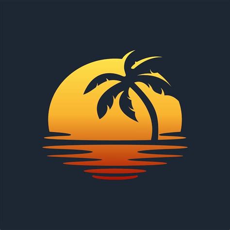 Premium Vector | Vector beach logo design inspiration