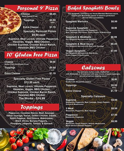 Menu | Amore Pizza Kitchen