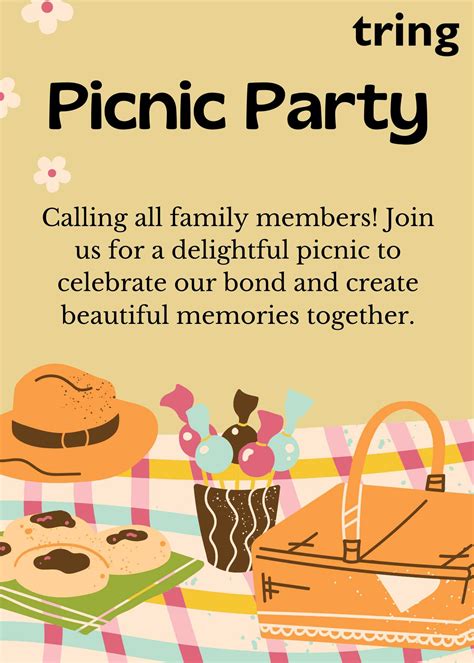 120+ Best Picnic Invitation messages, Free Templates and Images