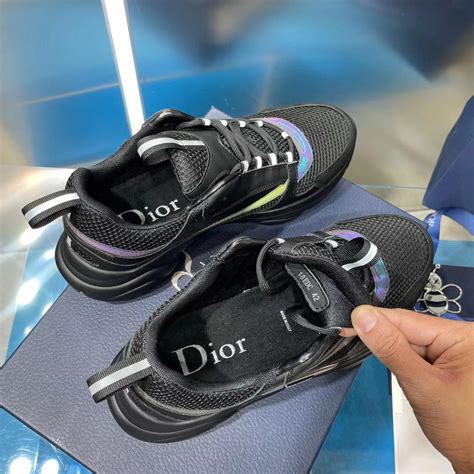 DIOR B22 Black Technical Mesh and Smooth Calfskin