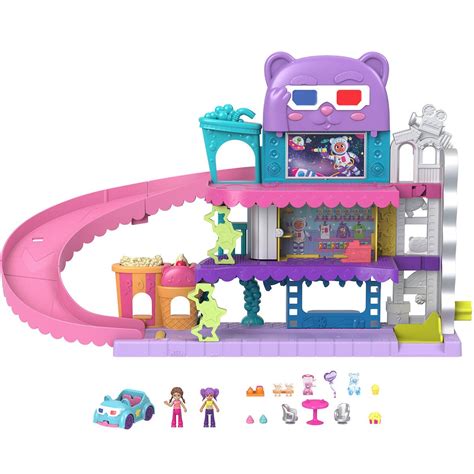 Polly Pocket Pollyville Drive-In Movie Theater Playset