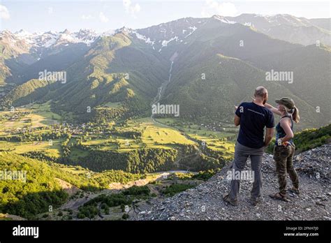 Hiking in The Republic of Georgia Stock Photo - Alamy