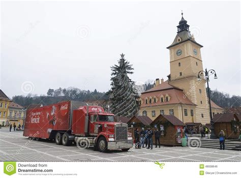 Red Coca Cola truck editorial photo. Image of cola, coke - 48008646