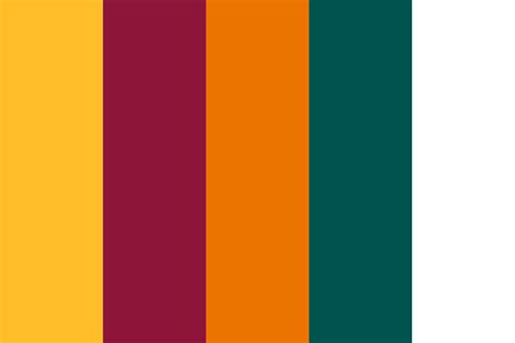 Sri Lanka Flag Color Palette