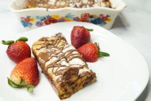 Nutella French Toast Casserole - A Fairytale Flavor