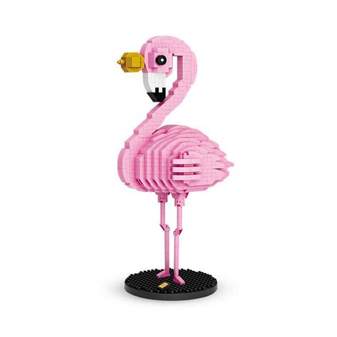 Build Your Flock with Our Pink Flamingo - 730 Brick Set – Block Center