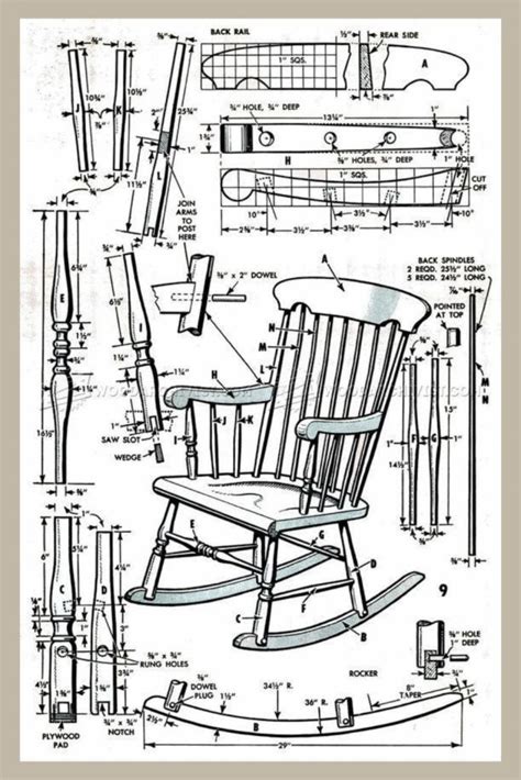 small wood projects | Rocking chair plans, Chair woodworking plans ...