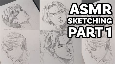 New sketching practices!! (ASMR) - YouTube