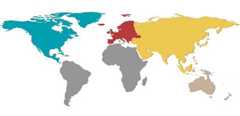 Continents World Map Colorful Stock Vector Illustrati - vrogue.co