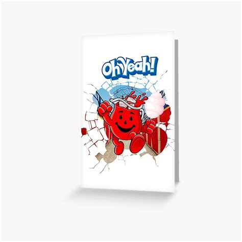 "Kool-Aid Man Breaking Wall" Greeting Card for Sale by MikeProductions ...