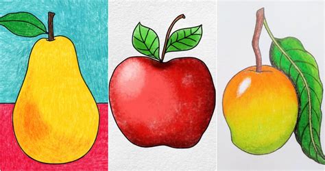 Fruits Drawing Easy | edu.svet.gob.gt