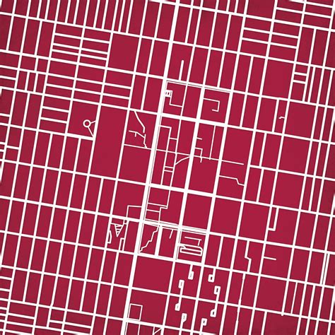 Temple University Campus Map Art by City Prints - The Map Shop