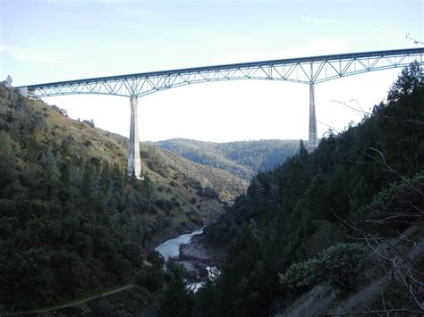 Foresthill bridge, Auburn CA. Highest cantilever bridge in US (730') | Auburn california ...