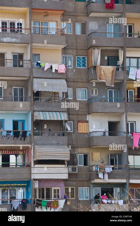 Typical apartment building in Old Cairo Egypt Stock Photo: 50926280 - Alamy