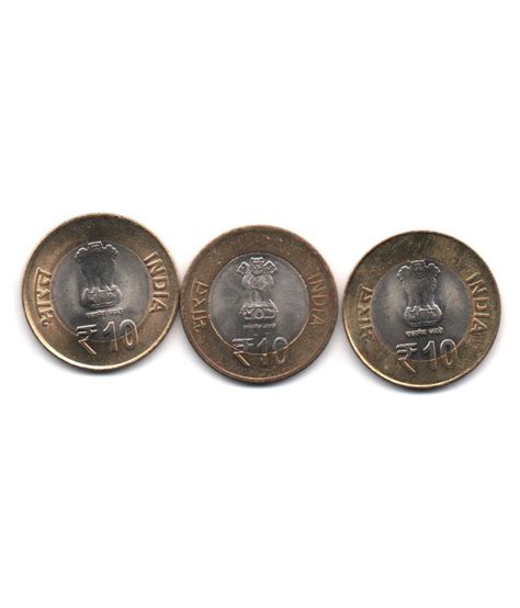 10 / TEN RS / RUPEE RARE THREE COMMEMORATIVE COLLECTIBLE - UNC CONDITION SAME AS PICTURE: Buy 10 ...