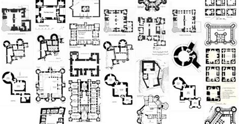 an architectural plan for a building with several floors and arches, including the first floor