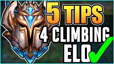 5 Challenger Tips to Climb Ranked Elo FAST & EFFICIENTLY | Season 9 ...